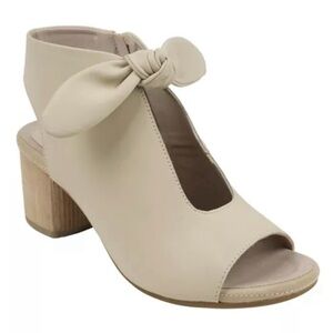 New GC Shoes Women's Kimora Knot Detail Block Heel Dress Sandals size 8